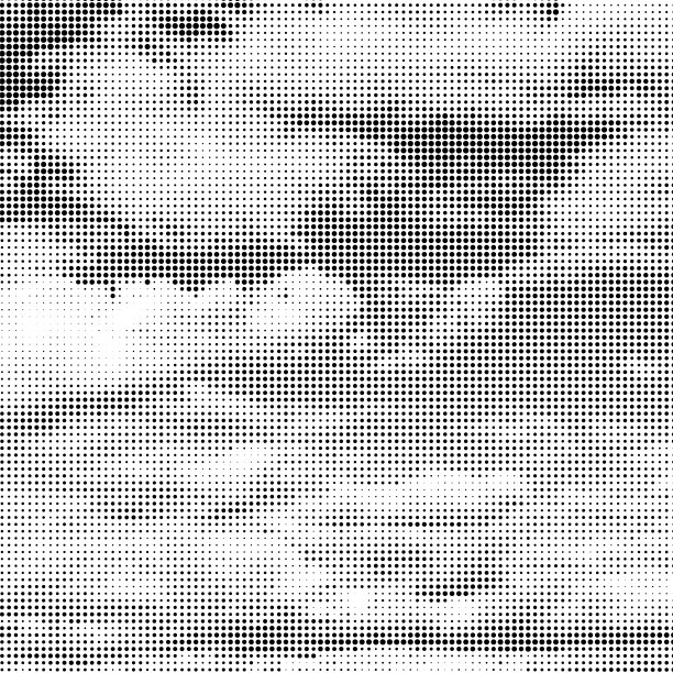 矢量半色调图案。点的集合。白色背景上的虚点纹理。覆盖垃圾模板。遇险线性设计。褪色单色点。图片下载