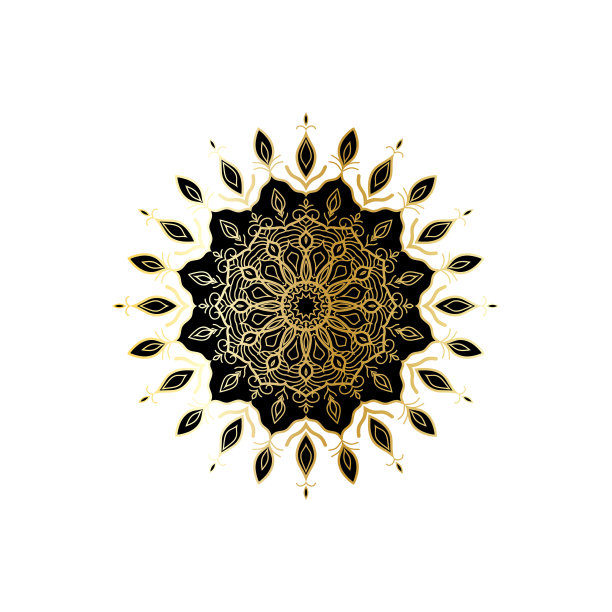 曼陀罗标志设计矢量模板图片下载