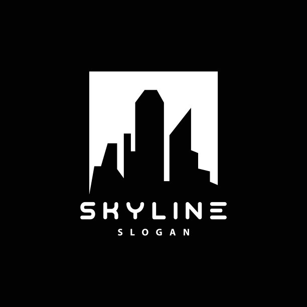 城市景观标志，大都市天际线设计，城市建筑矢量，图标符号说明图片下载