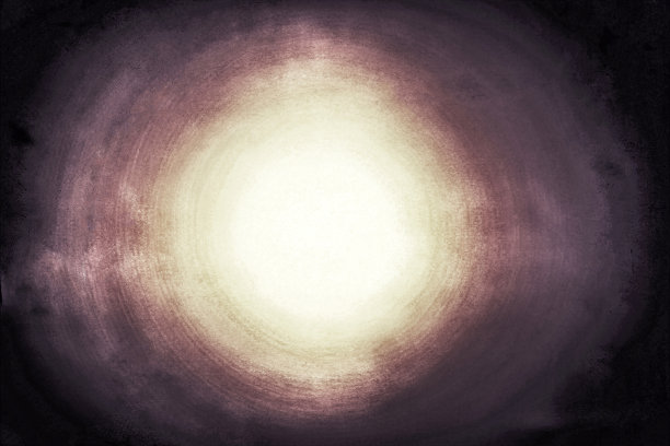 这幅图描绘了一个紫黄色的发光隧道，时间旋转的门在一个幻想的世界。图片下载