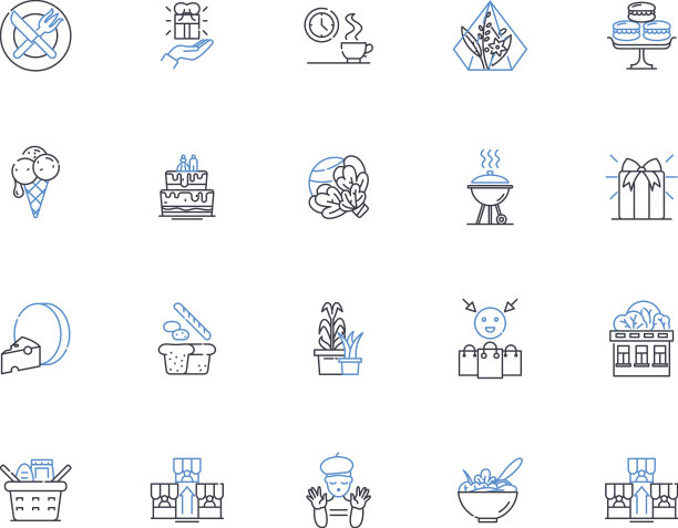 纸杯蛋糕咖啡馆系列图标收集甜点图片下载