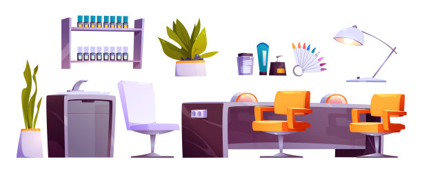 独立室内美甲美容院，美甲spa图片下载