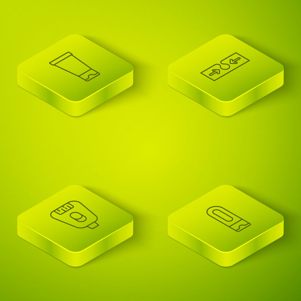 设置等距线痤疮，脱毛，瓶子洗发水和乳霜乳液化妆品管图标。向量图片下载