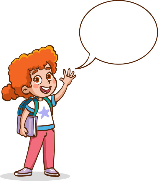 可爱聪明的小男孩说话气球聊天图片下载