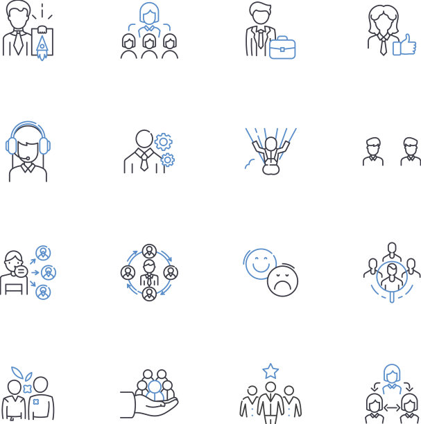 Chill vibes线条图标集合放松宁静图片下载