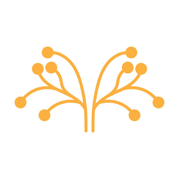 神经元标志或神经细胞标志设计，分子标志插图模板图标与矢量概念图片下载