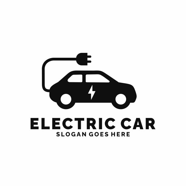 电动汽车标志设计矢量图片下载