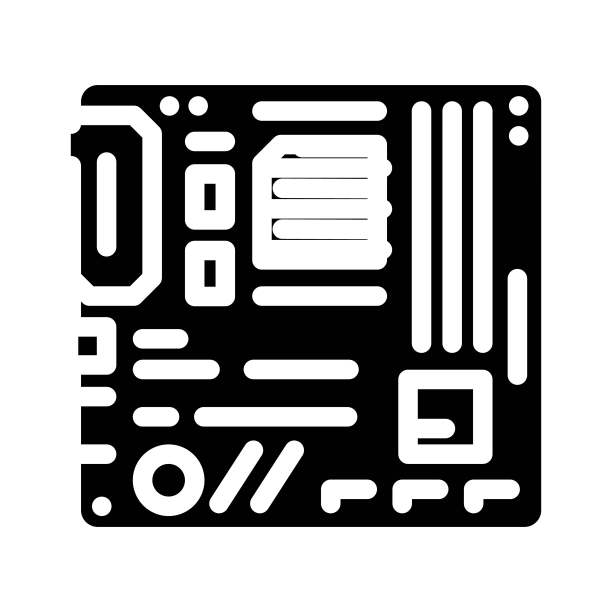 游戏电脑主板 Glyph 图标矢量图图片下载