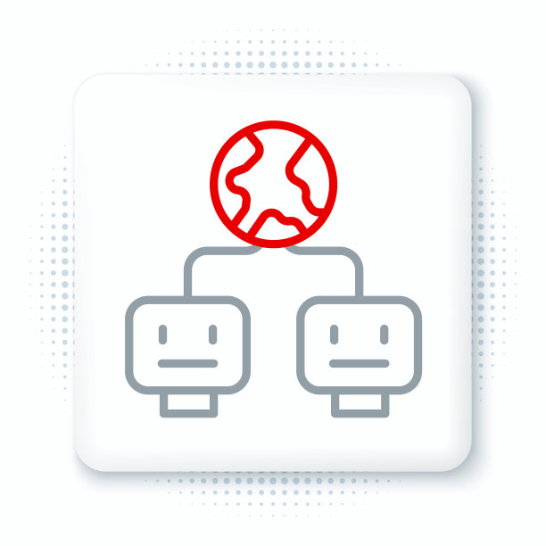 线人工智能图标隔离在白色背景。机器学习、云计算、自动化支持协助和网络。色彩缤纷的轮廓概念。向量图片下载