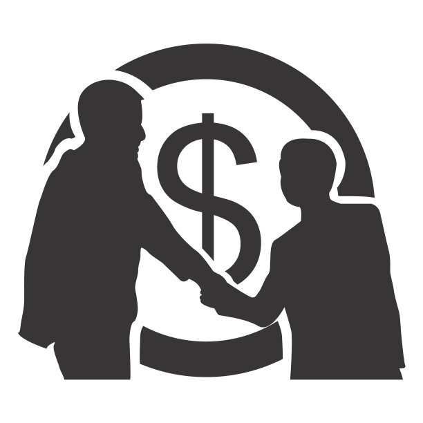 商人交易剪影图片下载