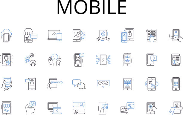 移动线路图标收集手机手持图片下载
