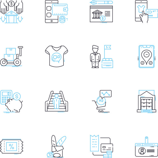 思考思索直线图标集沉思图片下载