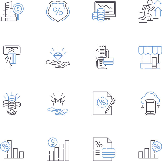 礼券行图标集合兑换图片下载