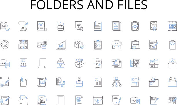 文件夹和文件行图标收藏美食图片下载