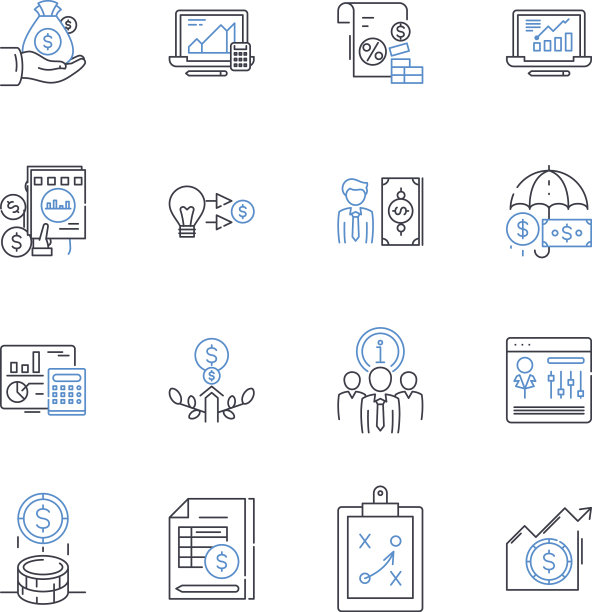 商业部门行图标收藏业务图片下载