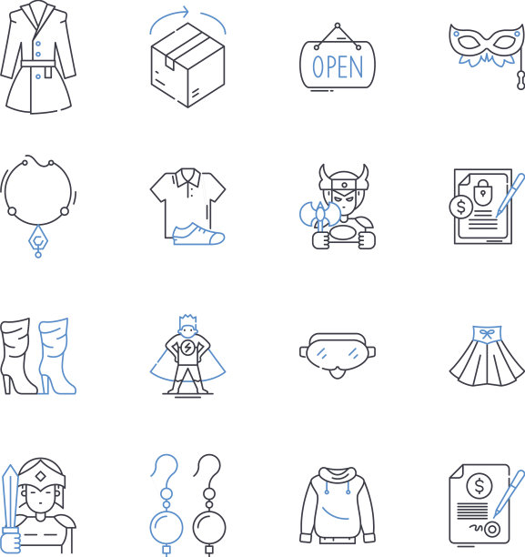 艺术世界线条图标收藏创意图片下载