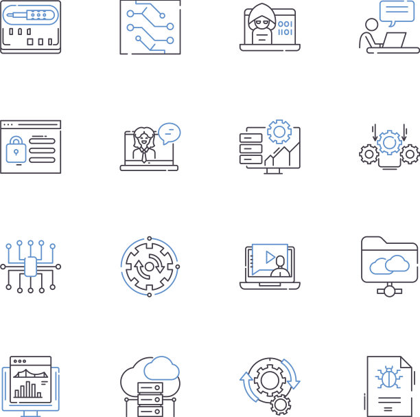 电子商务线上图标收藏在线购买图片下载