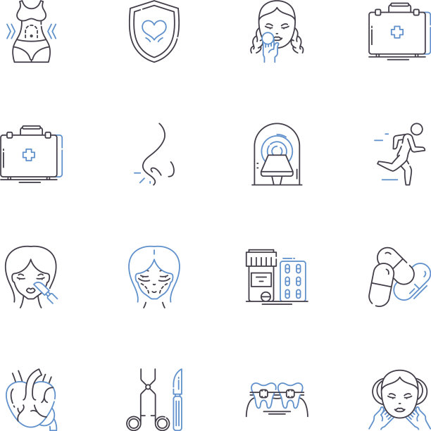 健康检查行图标集合运行状况图片下载