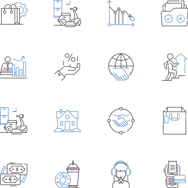 利润线图标收集收益图片下载