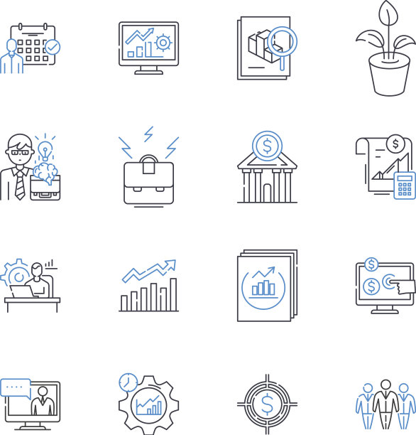 折旧线图标收集过时图片下载