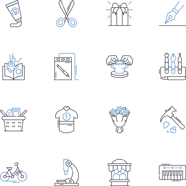 经销商线图标收集分发图片下载