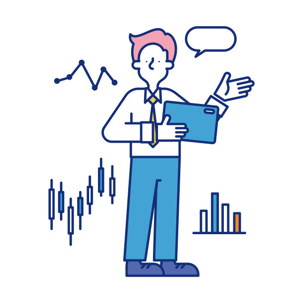 一个从事定量专业的人的插图图片下载