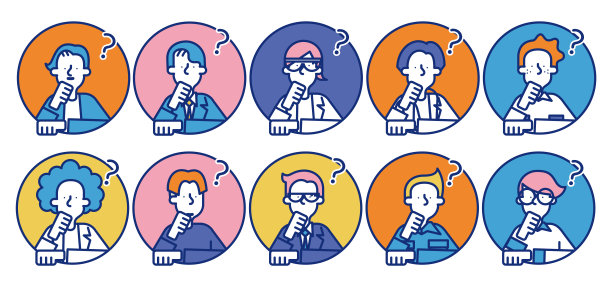 简单的图标集B，各行各业的人都在想图片下载