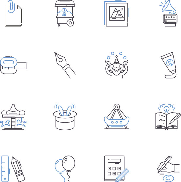 书线图标收集素描图片下载