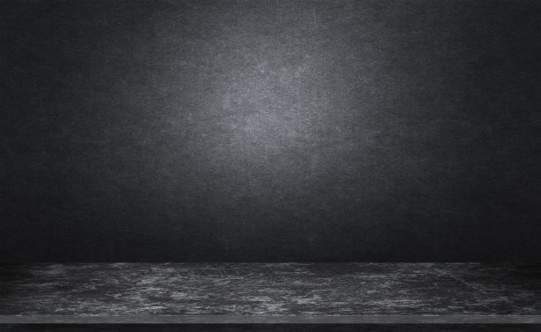 空顶的黑色大理石石材台面在混凝土墙面的背景纹理和灰色的表面与空间或显示添加文字或图像和产品。阁楼风格。库存图片图片下载