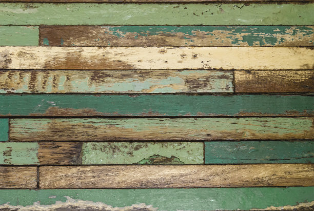 绿色的质朴木墙图片下载