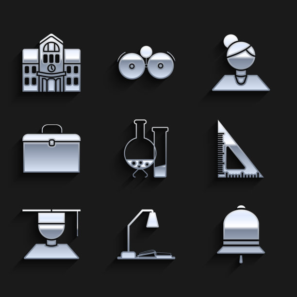 设置试管和烧瓶化学实验室测试图片下载