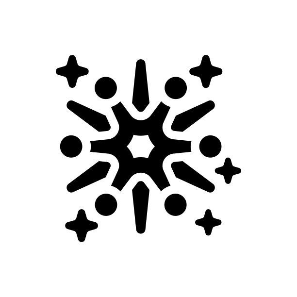 烟花或闪闪发光的平面图标图片下载