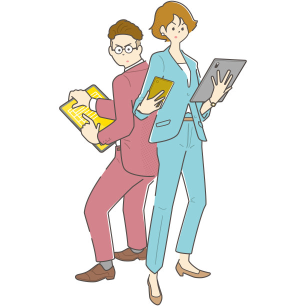 商业人士(女性和男性)一起工作图片下载