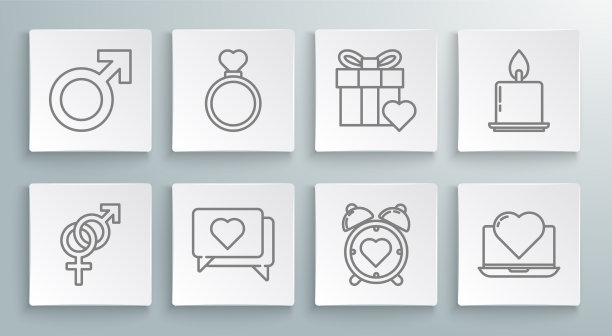 婚戒定行性别像和心图片下载