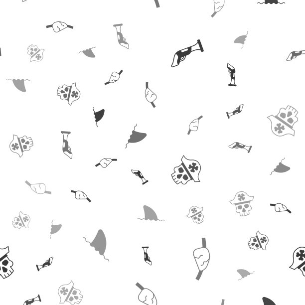 集老式手枪海盗眼罩船长和图片下载