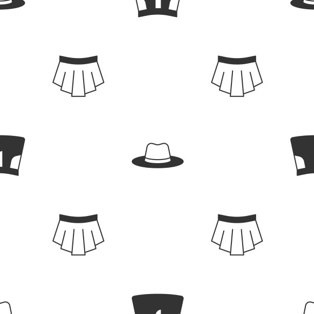 套裙男帽和上无缝图案图片下载