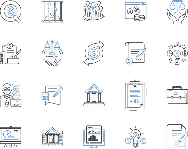 供应商管理线图标收集图片下载