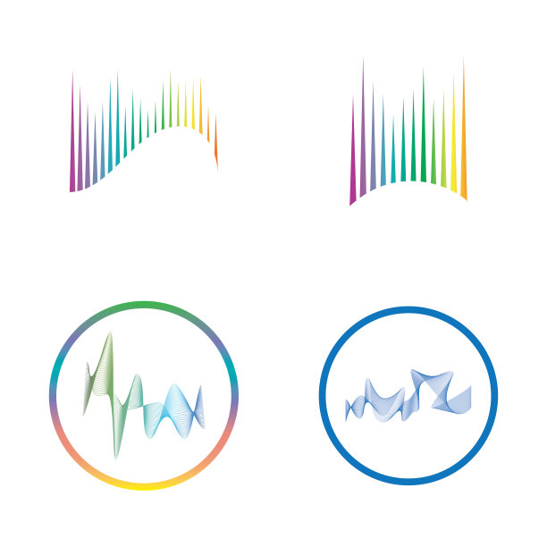极光标志设计图标插图矢量模板图片下载