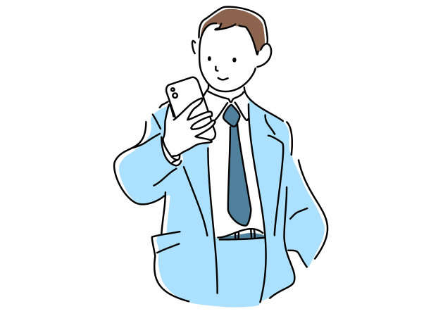 使用移动电话的男性办公室职员图片下载