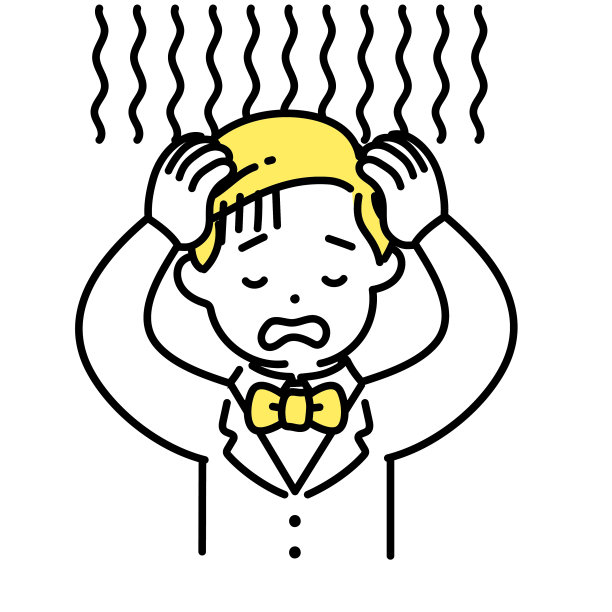 可爱人物插画系列_富人_绝望图片下载