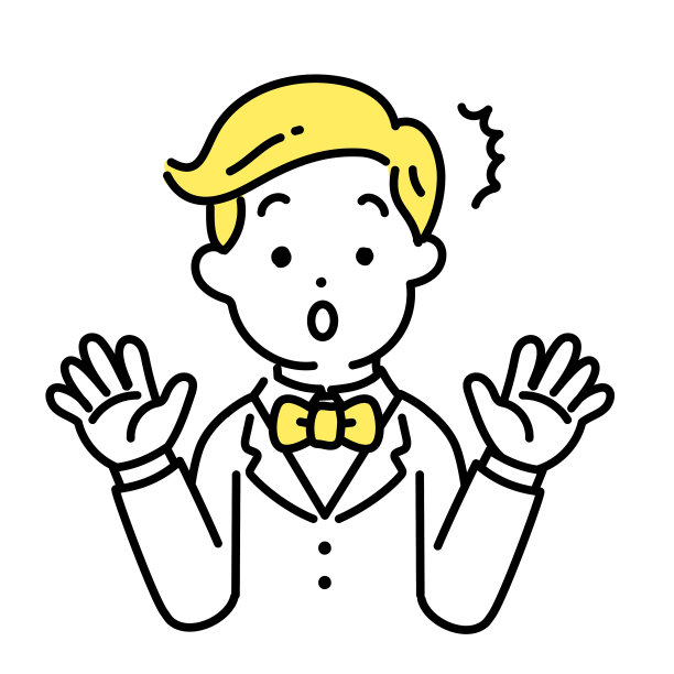 可爱人物系列插画：惊讶的富人图片下载