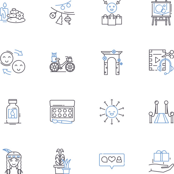 志愿者线图标收集富有同情心图片下载