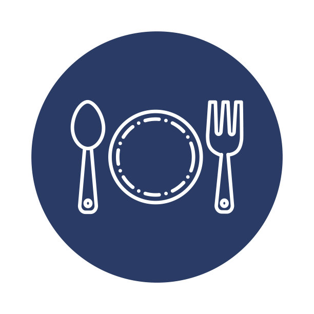 盘子，勺子，餐厅，盘子和勺子图标图片下载