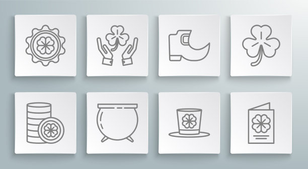 四叶三叶草女巫设置线金币图片下载