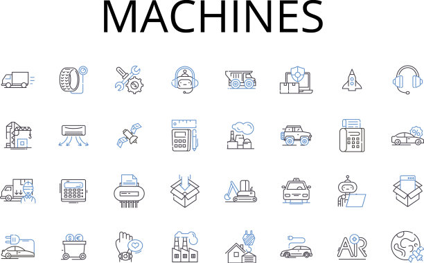 机器线图标收集齿轮图片下载