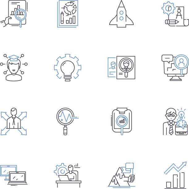 程序代码软件线性图标合集图片下载