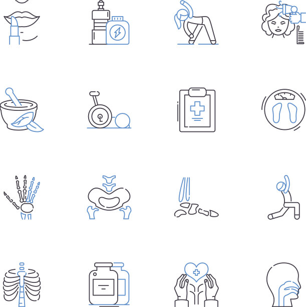 儿科线图标收集婴儿图片下载