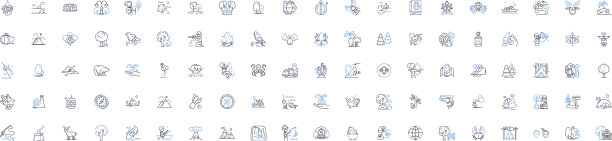 令人难以置信的美线图标系列容光焕发图片下载