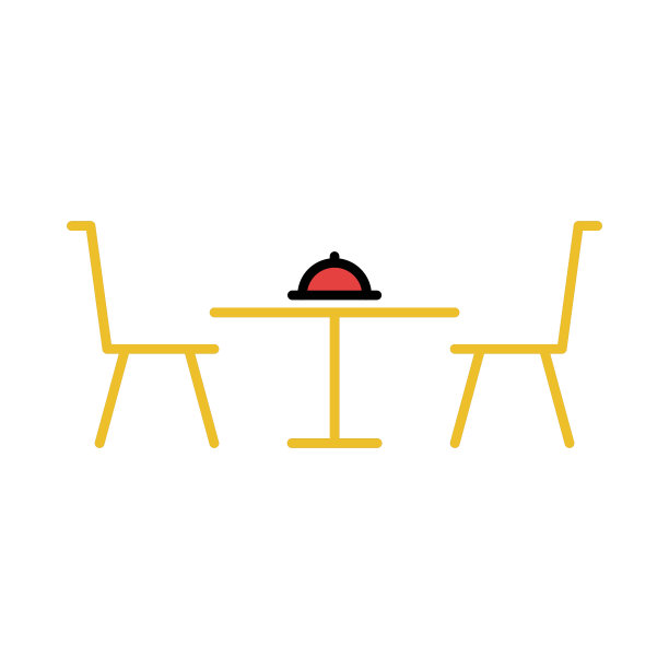 椅子，餐厅，桌子，餐厅餐桌图标图片下载