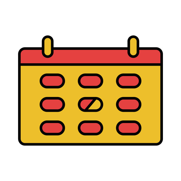 日历，时间表，餐厅事件日期图标图片下载